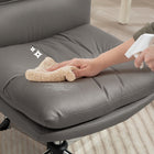 HOMCOM Criss Cross Armless Office Chair - Grey-Colour: Grey