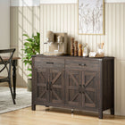 HOMCOM 47.2" L Sideboard Buffet Cabinet - Espresso-Fits dining room, kitchen, living room, and entryway uses as a coffee bar, sideboard, or storage cabinet 