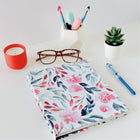 Blueline NotePro Fashion Collection Hardcover Notebook - 9-1/4" x 7-1/4" - Tranquil Blooms-Vegetable oil-based ink, acid-free paper