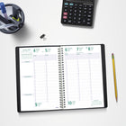 Blueline 2027 Timanager 13-Month Weekly/Monthly Planner - 9-1/16" x 5-7/8" - Black-100% post-consumer recycled paper