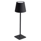 Xtricity Lucie Portable LED Touch Table Lamp - Black-Metal and acrylic lamp body for durability and modern style