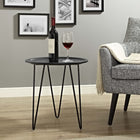 Modway Digress Side Table - Black-Matte Powder Coated Steel Legs