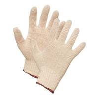Forcefield String Knit Work Gloves - Small - Beige - 2 Pack-General purpose, polyester/cotton