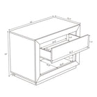 Manhattan Comfort Soren 32" Contemporary 1-Drawer Nightstand - Whitewashed Oak-Includes one spacious drawer for concealed storage and an open cubby for everyday essentials