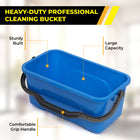 Gritt Commercial Window & General Cleaning Bucket - 11.4 L - 2 Pack-Makes cleaning windows easier