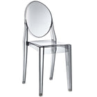 Modway Casper Dining Side Chair - Smoke-For Outdoor Use