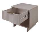 Manhattan Comfort Granville 18.11" Modern 1-Drawer Nightstand 2-Piece Set - Light Grey-10