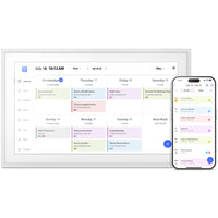 Aluratek 10.1" Smart WiFi Digital Calendar and Photo Frame with Touchscreen-Your photos will be displayed on the IPS LCD screen in 1280 x 800 resolution. Experience incredible HD 1080p clarity in rich and vibrant colours at an ideal 16:10 aspect ratio.