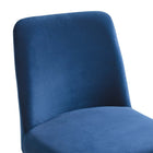 Modway Amplify Sled Base Performance Velvet Dining Side Chair - Gold/Navy-9