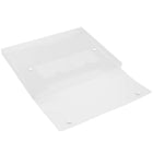 JAM Paper Plastic Portfolio with Two Button Snap Closure - 9 1/2" x 12 1/2" x 3/4" - Clear -Fashioned from high quality durable plastic and features a snap closure