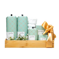 Peter & Paul's Gifts Calm & Comfort Spa Gift Basket-Lucia Sea Watercress & Chai Tea Hand & Body Lotion