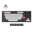 Keychron Q3 HE Knob Version Swappable RGB Backlight - Nebula Switch - Black-Boîtier entièrement en aluminium pour stabilité, durabilité et sensation premium