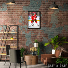 Connor Bedard Canada World Juniors - Framed Canvas - 22" x 31"-Officially licensed by the NHL and NHLPA