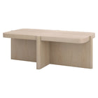 Hudson&Canal Laguna 45" Wide Rectangular Coffee Table - Alder White-Tabletop features a weight capacity each of 50 lbs