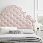 Modway Diana Tufted Performance Velvet Full/Queen Headboard - Pink-Performance Velvet Upholstery