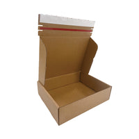 Reliabag Self Seal Corrugated Literature Mailer Boxes - 11.125" L x 8.75" W x 3" H - Kraft - 40 Pack-Lightweight, Eco-friendly, Sustainable and Sturdy