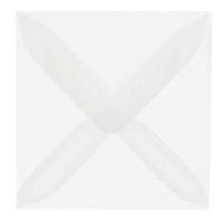 JAM Paper Square Translucent Vellum Invitation Envelopes - 3.125" x 3.125" - Clear - 25 Pack (2851291)-Clear translucent vellum envelope