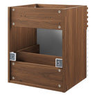 Modway Render 18" Wall-Mount Bathroom Vanity Cabinet - White/Walnut-7