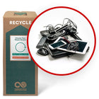 TerraCycle E-Waste - Zero Waste Box - Large-Recycle any household or office e-waste. This includes home phones, cell phones, computer cables and accessories, VCR/DVD players, hand-held computers, digital music players, pagers, radios, cameras, video recorders, printers and scanners, digital cameras, copiers, typewriters, fax machines, stereos, tuners, speakers, food processor, toaster, coffeemakers, photoelectric smoke detectors