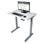 Victor Height Adjustable Compact Full Electric Standing Desk - 3' Wide - White-9
