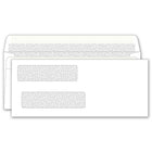 Deluxe Double Window Self-Seal Envelopes, 8-5/8" x 3-5/8", 500 Pack (92502-500)-Double window, self seal