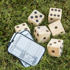 Triumph Big Roller Wooden Lawn Dice - Brown/Black-7