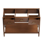 Modway Zaire 48" Single Sink Compatible Bathroom Vanity Cabinet - Walnut-Wood Grain Veneer