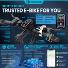 Gyrocopters Zeil Electric Bike for Adults - Speed 40 kmph - PAS Range 91 km - Black-Protect your investment with an included Anti-Theft GPS Tracker for real-time location monitoring (iOS compatible)