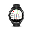 Garmin Forerunner 965 GPS Running,Triathlon Smartwatch-Carbon Gray DLC Titanium Bezel,Black Case,Black/Powder Gray Silicone Band-Plan race strategy with personalized daily suggested workouts based on the race and course that you input into the Garmin Connect app and then view the race widget on your watch; daily suggested workouts adapt after every run to match performance and recovery