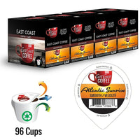 East Coast Coffee Atlantic Sunrise Breakfast Blend K-Cup Pods - Light Roast - 96 Pack-96 cups per case