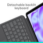 Logitech Combo Touch iPad Pro 13" (M4&M5) 2024 Keyboard Case - Graphite - English-Flexible kickstand, Detachable Keyboard: Find your perfect angle for the task at hand with the ultra-flexible kickstand, detach the keyboard to sketch, watch or read with total freedom 