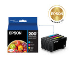 Epson T200 Ink Cartridge Combo Pack - Standard Capacity - Black/Colour CMY-Worry-free handling - smudge, fade and water resistant prints 