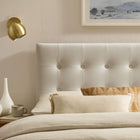 Modway Emily Stain-Resistant Performance Velvet Full Size Headboard - Alabaster-Full Size Headboard