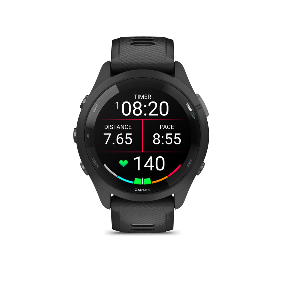 Garmin Forerunner 265 GPS Running and Triathlon Smartwatch - Black