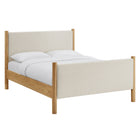 Modway Maven Full Size Fabric Upholstered Platform Bed - Ivory Oak-Assembly Required