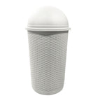 Modern Homes 55L Roll Top Bin - White-Colour: White