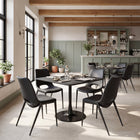 Zuo Desi Armless Dining Chair - Black - Set of 2-Chair Weight Capacity: Supports up to 330 lb
