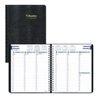 Blueline 2026 Essential Weekly Planner - 8" x 6-1/2" - Black - Bilingual-12-Month: January 2026 to December 2026