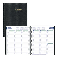 Blueline 2026 Essential Weekly Planner - 8" x 6-1/2" - Black - Bilingual-12-Month: January 2026 to December 2026