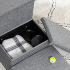 PawHut Dog Stairs with Storage Boxes and Condo for High Beds - Grey-Colour: Light Grey 