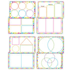 Teacher Created Resources Sorting Mats - Set of 4-The 8 graphic organizers make learning to sort, classify, categorize, rank, and compare easy with the use of counters, manipulatives, or dry-erase crayons