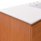 Modway Scenic 48" Wall-Mount Bathroom Vanity - Cherry/White-8