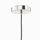 Modway Starlight 1-Light Pendant Light - White/Polished Nickel-Requires 1 E26 60W Lightbulb