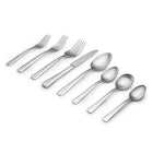 Table 12 50-Piece Flatware Set - Stainless Steel with Satin Finish - Dishwasher Safe-Crafted in 18/10 stainless steel for maximum durability