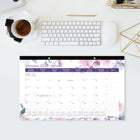 Blueline 2026 Passion Monthly Desk Pad Calendar - 17-3/4" x 10-7/8" - Bilingual-Reinforced chipboard backer and clear vinyl corners
