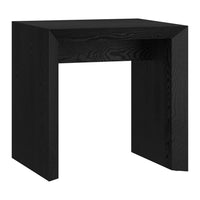 Hudson&Canal Oswin 22"W Rectangular Side Table - Black Grain-A modern contemporary design for your living room, den, and more