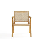 Manhattan Comfort Hamlet 22.64" Industry Chic Accent Chair - Nature-Seat Made from Natural Cane