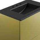 Modway Quantum 30" Bathroom Vanity - Black/Gold-8