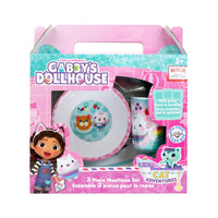 Danawares 3-Piece Melamine Dinnerware Set In Gift Box - Gabby-Set includes: 8" melamine plate, 5.5" melamine bowl and tumbler