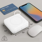 Uncaged Ergonomics 7-in-1 10,000 mAh Magnetic Wireless Charging Portable Power Bank - White-Premium Build and Safety- Certified ETL, FCC and CE for safe, reliable performance. 
